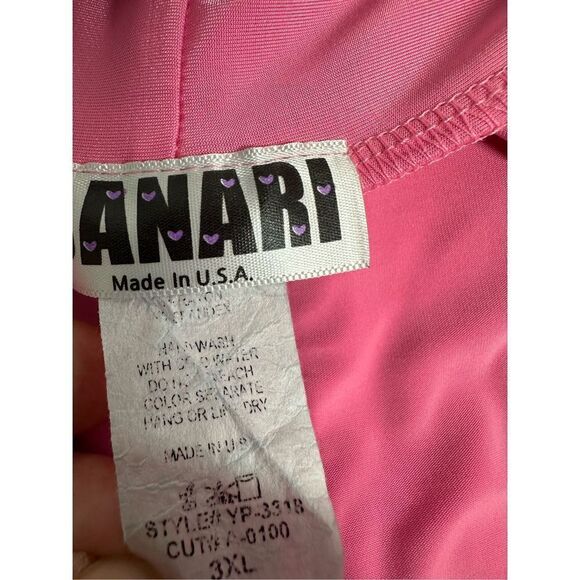 Canari Pink Bohemian Women’s Open Front Cardigan Tunic Size 3XL Made in USA - Picture 4 of 10